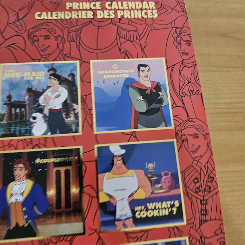 Oh My Disney DIY ANY YEAR Calendar Princes NEW Rare